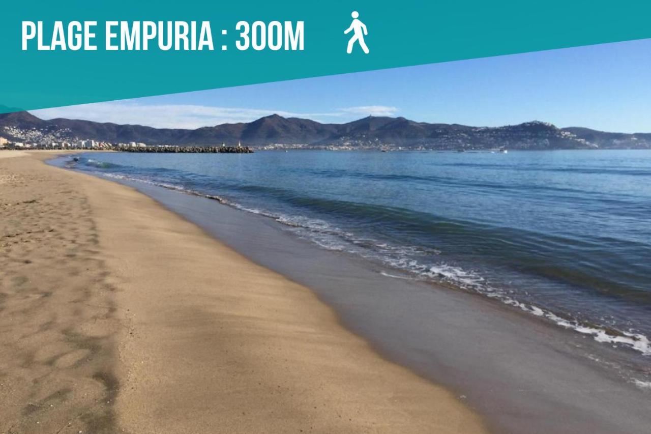 Unsejouraempuriabrava-Terrasse-Vue Mer -Clime- Wifi Parking מראה חיצוני תמונה